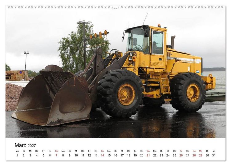 Produktbild: Baumaschinen mit Patina (hochwertiger Premium Wandkalender 2027 DIN A2 quer), Kunstdruck in Hochglanz