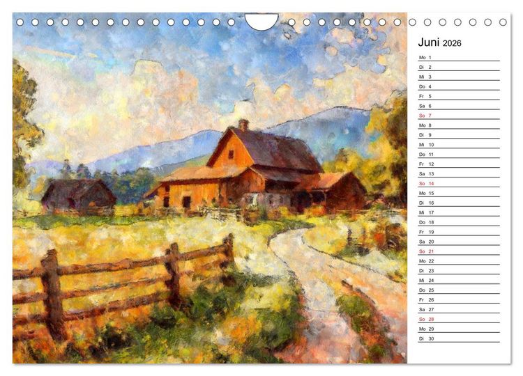 Produktbild: Fr&uuml;her Impressionismus (Wandkalender 2026 DIN A4 quer), CALVENDO Monatskalender