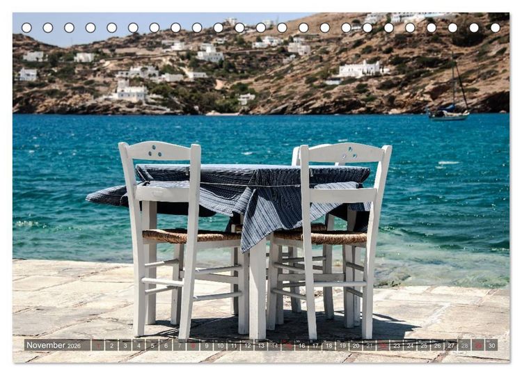 Produktbild: Griechische Momente (Tischkalender 2026 DIN A5 quer), CALVENDO Monatskalender