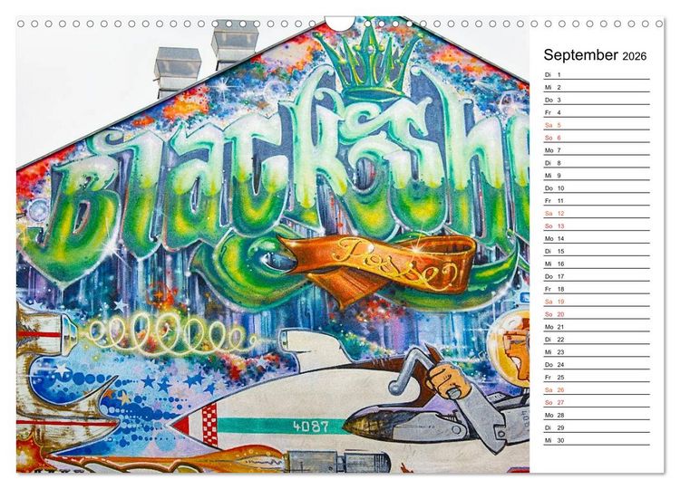 Produktbild: Graffiti (Wandkalender 2026 DIN A3 quer), CALVENDO Monatskalender