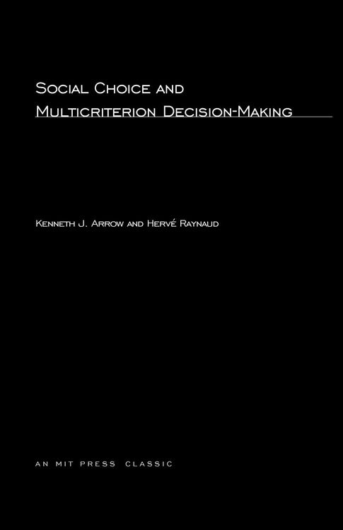 Produktbild: Social Choice and Multicriterion Decision-Making