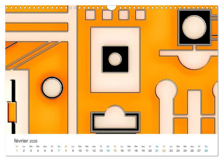 Produktbild: L'art abstrait aux mille facettes (Calendrier mural 2026 DIN A3 vertical), CALVENDO calendrier mensuel