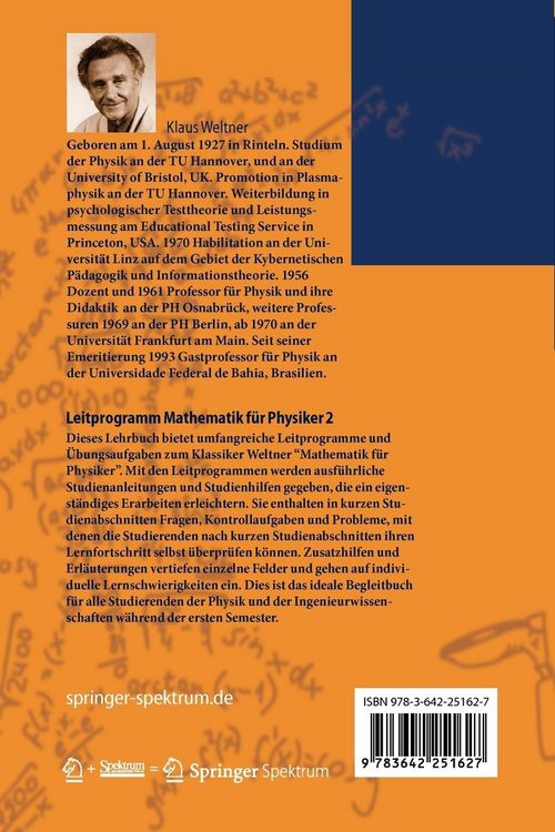 Produktbild: Leitprogramm Mathematik f&uuml;r Physiker 2