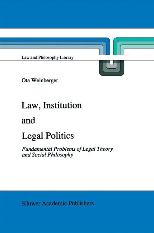 Produktbild: Law, Institution and Legal Politics