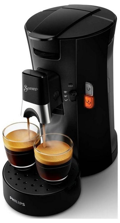 Produktbild: Philips CSA230/69 CSA230/69 Kaffeepadmaschine Schwarz mit Hei&szlig;wasserauslass, One Touch