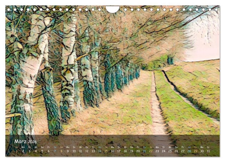 Produktbild: Surreales Farbspiel (Wandkalender 2026 DIN A4 quer), CALVENDO Monatskalender