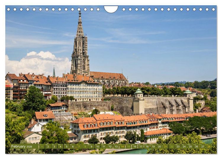 Produktbild: Amazing Berne - Switzerland (Wall Calendar 2026 DIN A4 landscape), CALVENDO 12 Month Wall Calendar