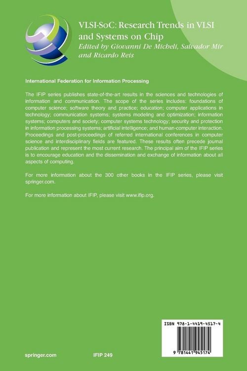 Produktbild: VLSI-SoC: Research Trends in VLSI and Systems on Chip