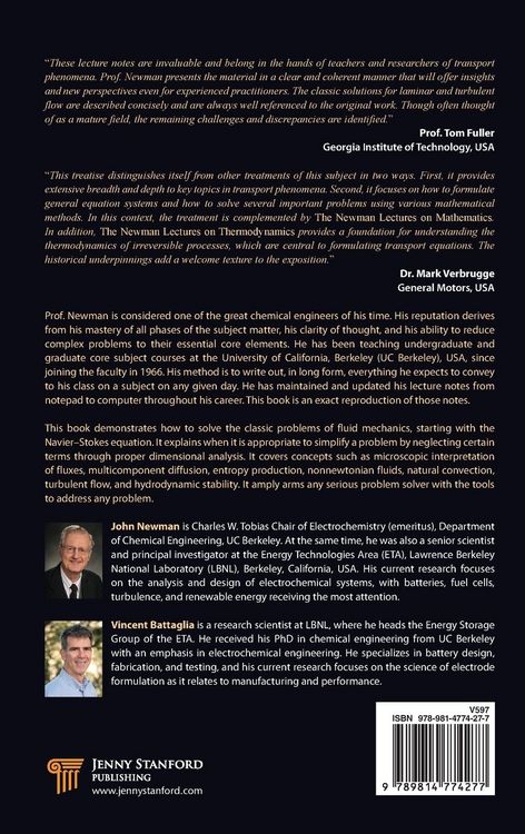 Produktbild: The Newman Lectures on Transport Phenomena