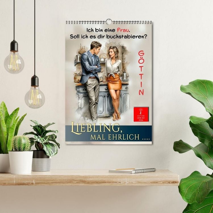 Produktbild: Liebling, mal ehrlich ..... (Wandkalender 2026 DIN A3 hoch), CALVENDO Monatskalender