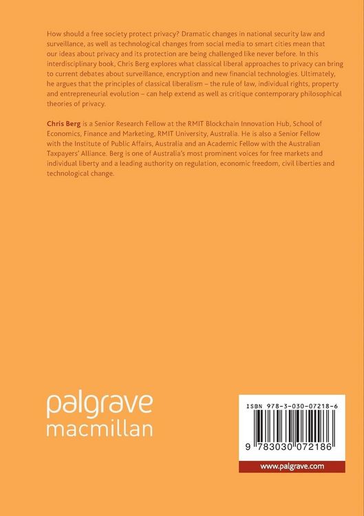 Produktbild: The Classical Liberal Case for Privacy in a World of Surveillance and Technological Change