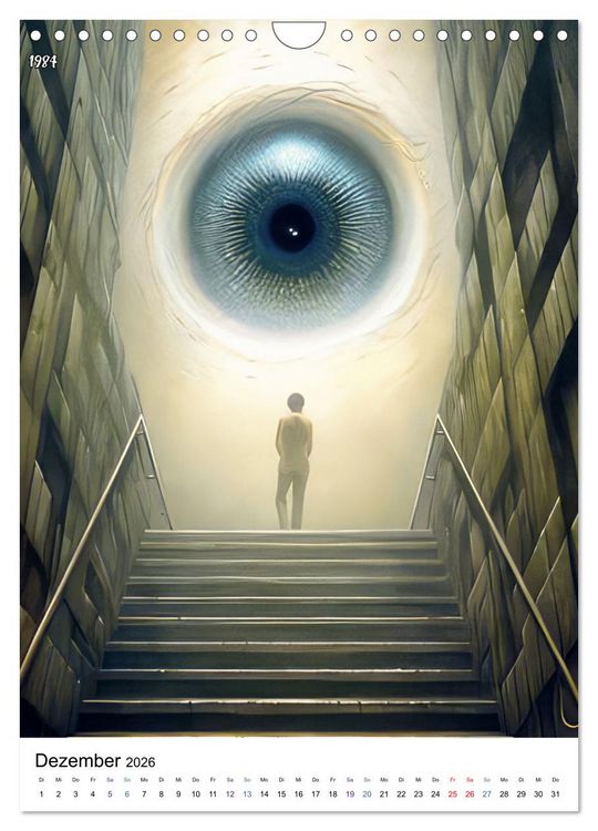 Produktbild: Weltliteratur visualisiert (Wandkalender 2026 DIN A4 hoch), CALVENDO Monatskalender