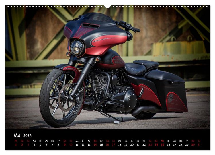 Produktbild: Best of Custom- and Showbikes Kalender (Wandkalender 2026 DIN A2 quer), CALVENDO Monatskalender
