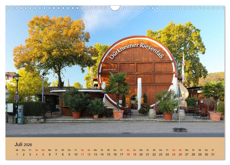 Produktbild: Bad D&uuml;rkheimer Ansichten (Wandkalender 2026 DIN A3 quer), CALVENDO Monatskalender