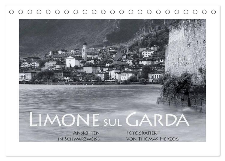 Produktbild: Limone sul Garda schwarzwei&szlig; (Tischkalender 2026 DIN A5 quer), CALVENDO Monatskalender