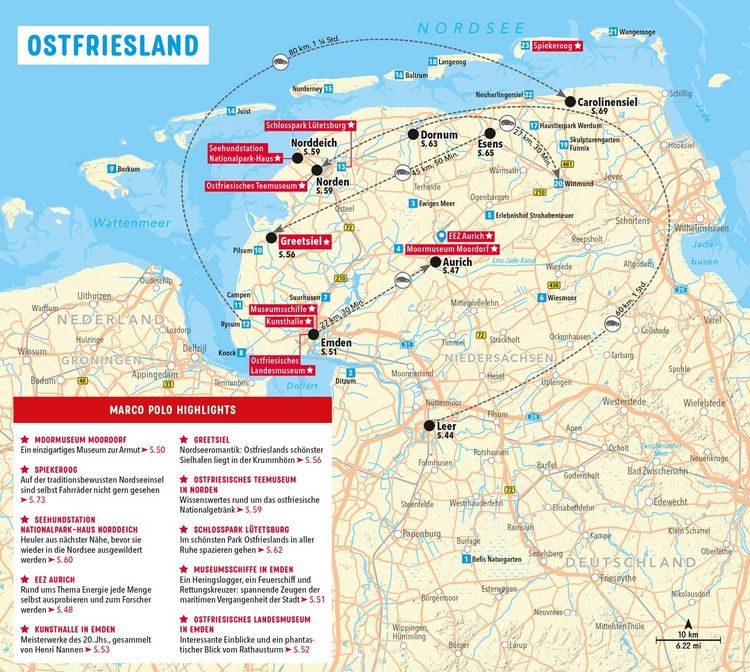 Produktbild: MARCO POLO Reisef&uuml;hrer Ostfriesland, Nordseek&uuml;ste Niedersachsen, Helgoland