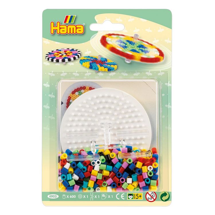 Produktbild: Hama B&uuml;gelperlen Starter Set Kreisel 600 St&uuml;ck Blister