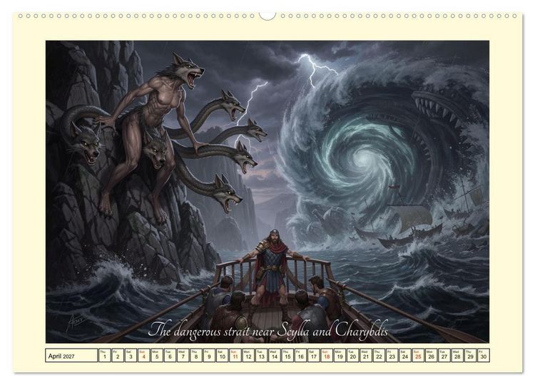 Produktbild: The adventurous journey of Odysseus (Wall Calendar 2027 DIN A2 landscape), CALVENDO 12 Month Wall Calendar