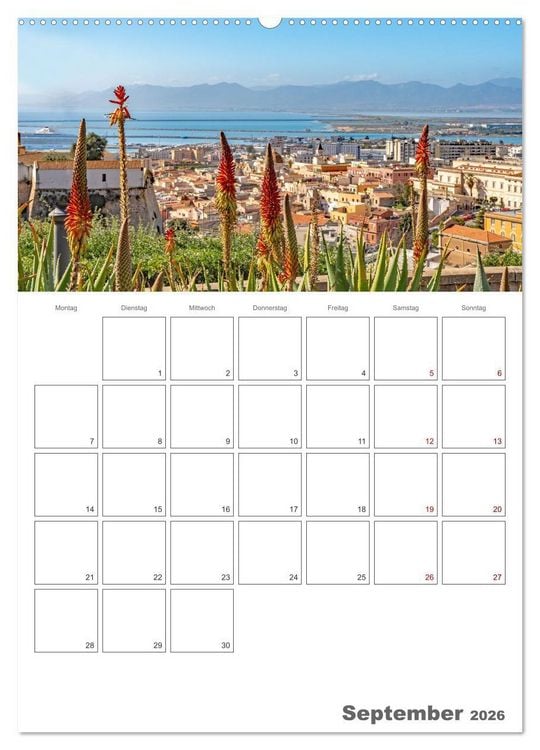 Produktbild: Cagliari - Urlaubsplaner (hochwertiger Premium Wandkalender 2026 DIN A2 hoch), Kunstdruck in Hochglanz