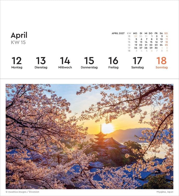 Produktbild: Faszination Fernost - KUNTH Postkartenkalender 2027