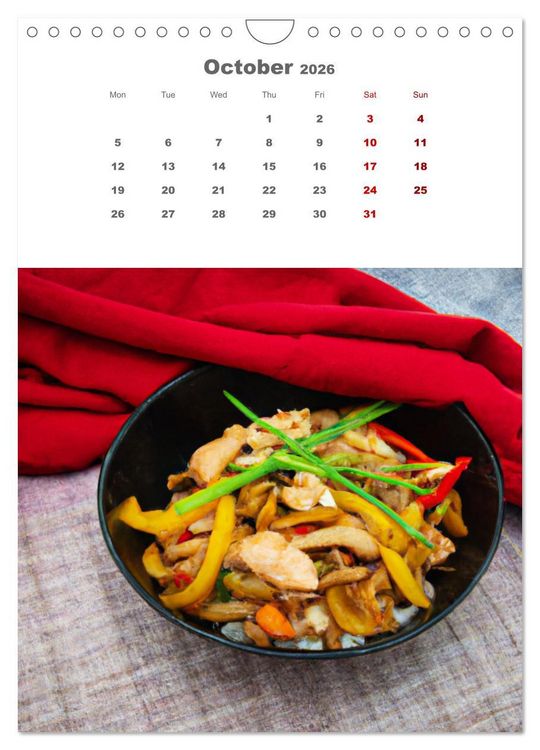 Produktbild: Culinary Creations (Wall Calendar 2026 DIN A4 portrait), CALVENDO 12 Month Wall Calendar