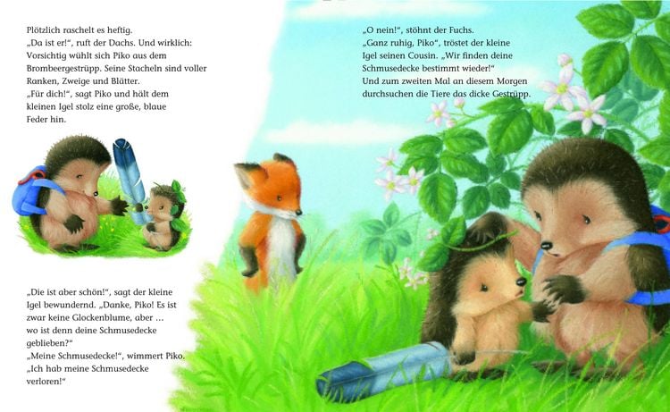 Produktbild: Der kleine Igel und die rote Schmusedecke