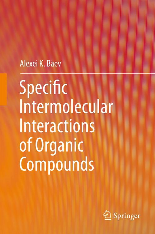 Produktbild: Specific Intermolecular Interactions of Organic Compounds