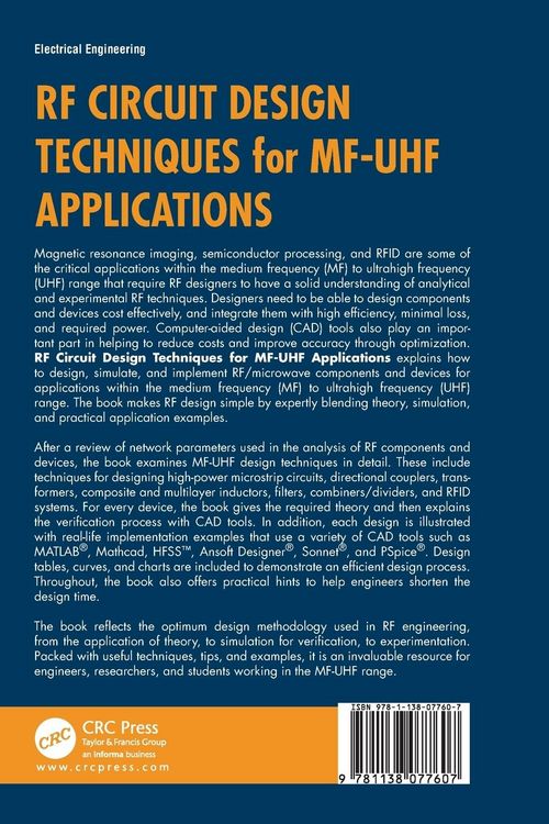 Produktbild: RF Circuit Design Techniques for MF-UHF Applications