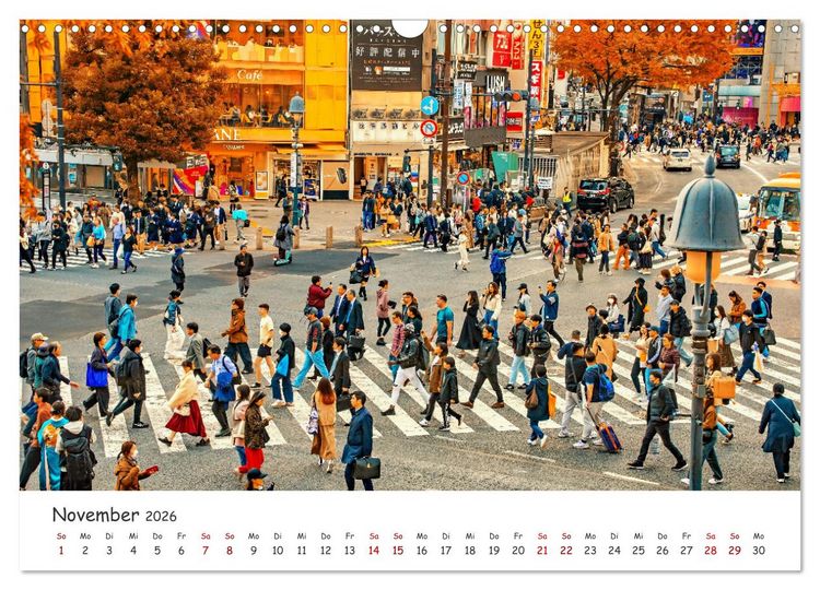Produktbild: Unterwegs in Japan (Wandkalender 2026 DIN A3 quer), CALVENDO Monatskalender