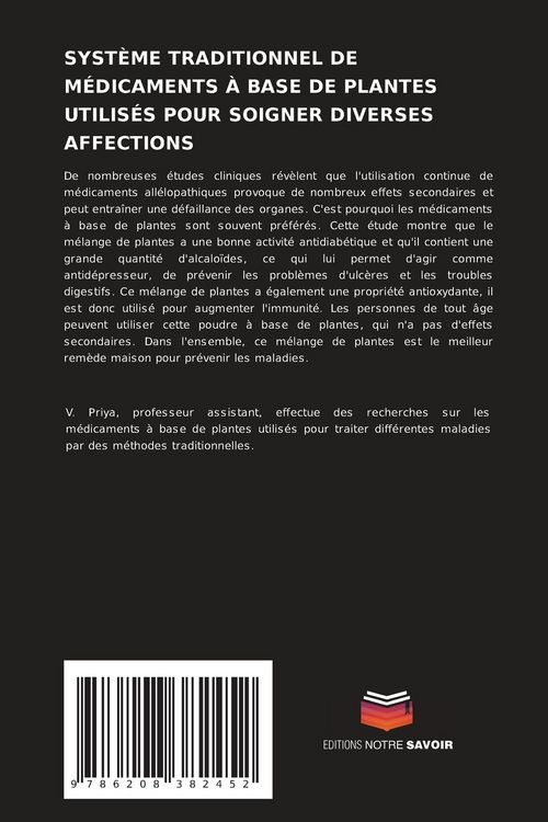 Produktbild: Syst&egrave;me Traditionnel De M&eacute;dicaments &Agrave; Base De Plantes Utilis&eacute;s Pour Soigner Diverses Affections