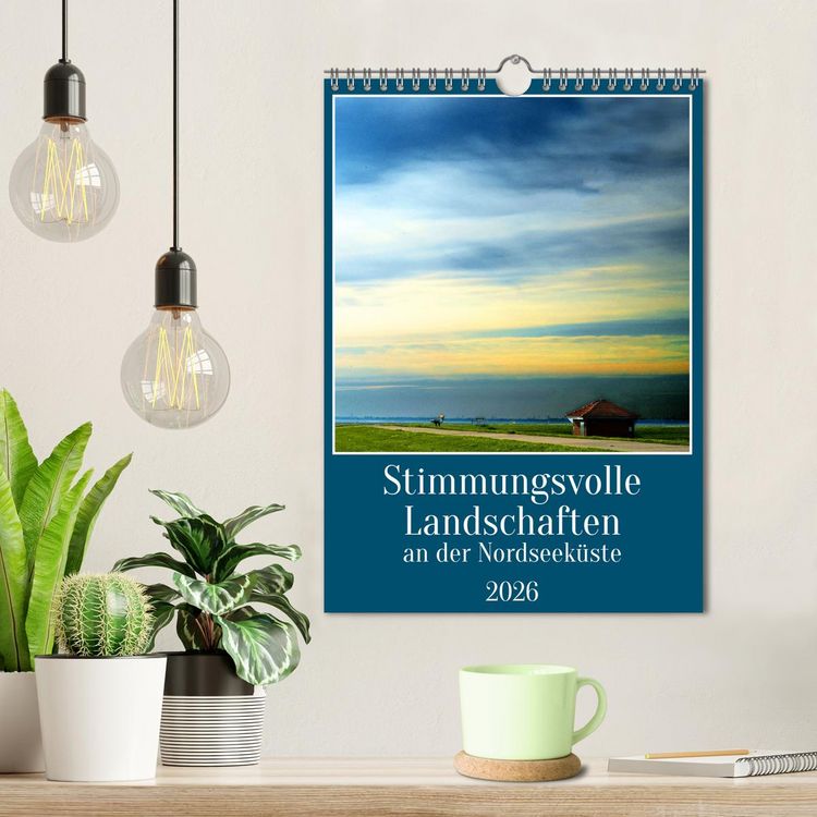 Produktbild: Stimmungsvolle Landschaften an der Nordseek&uuml;ste (Wandkalender 2026 DIN A4 hoch), CALVENDO Monatskalender