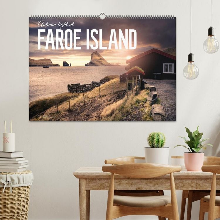 Produktbild: Autumn light at Faroe island (Wall Calendar 2026 DIN A2 landscape), CALVENDO 12 Month Wall Calendar
