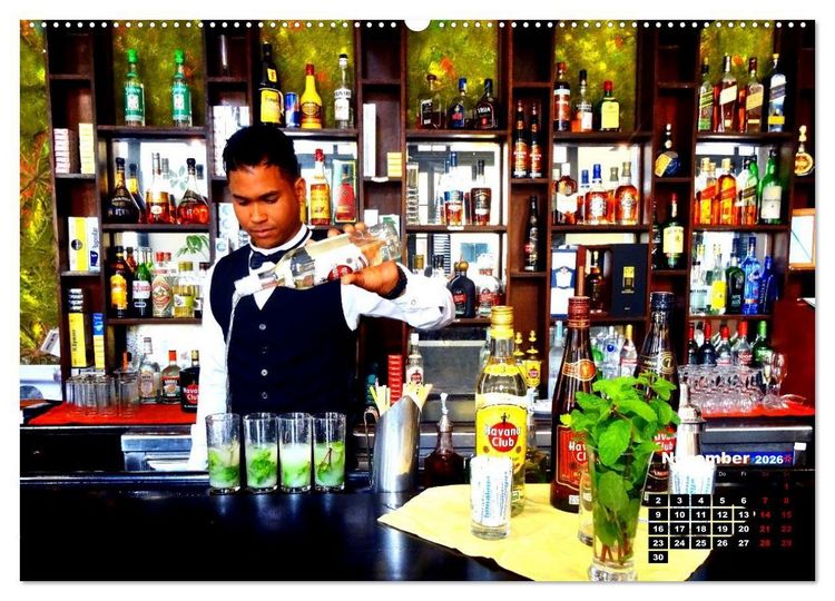 Produktbild: Mojito und mehr - CUBA COCKTAILS (Wandkalender 2026 DIN A2 quer), CALVENDO Monatskalender