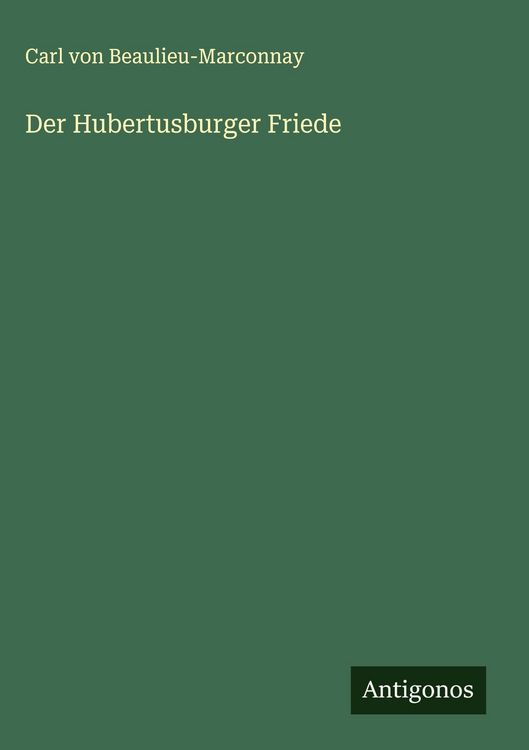 Produktbild: Der Hubertusburger Friede