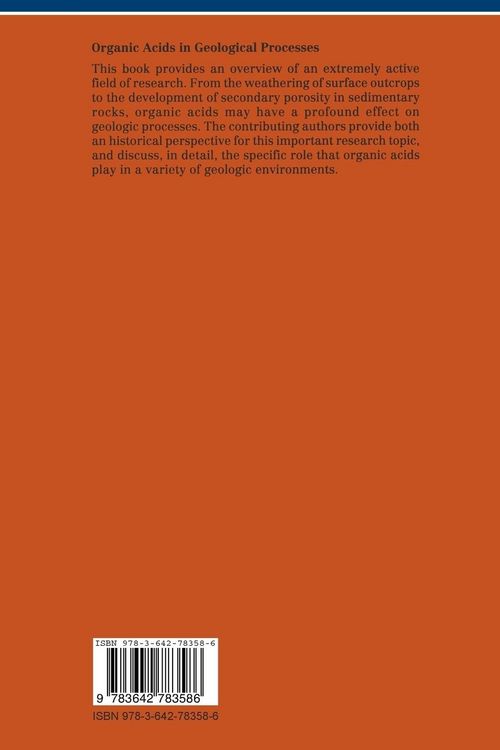 Produktbild: Organic Acids in Geological Processes