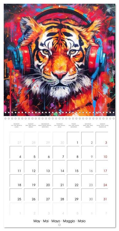 Produktbild: Animal Beats (Wall Calendar 2026 12 &times; 12 Inch) CALVENDO 12 Month Wall Calendar