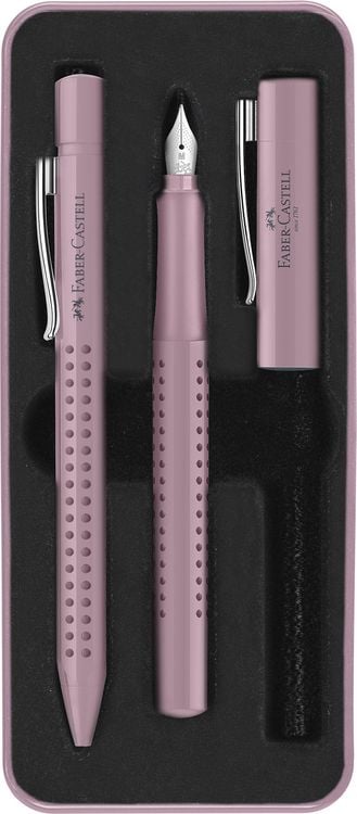 Produktbild: Faber-Castell F&uuml;ller M/Kuli Set Grip 2010 rose shadows