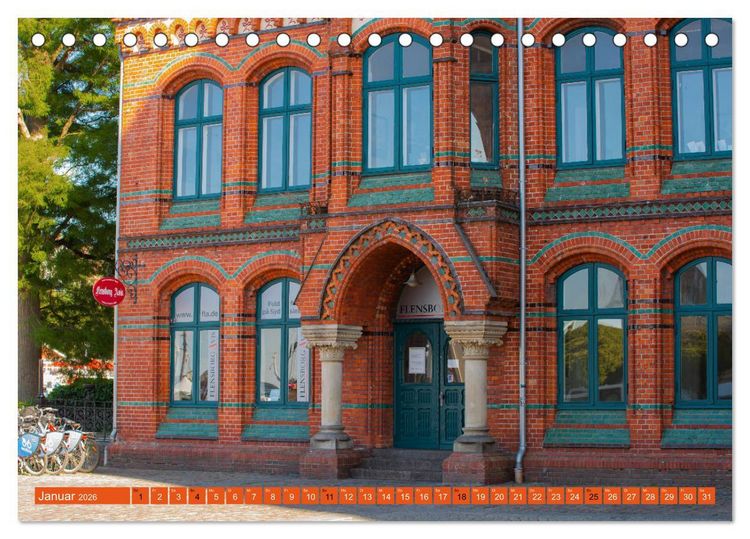 Produktbild: Ostseereise - Flensburg (Tischkalender 2026 DIN A5 quer), CALVENDO Monatskalender
