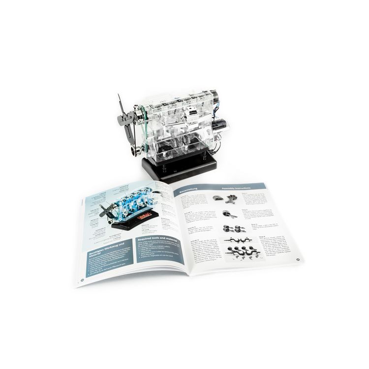Produktbild: FRANZIS 67175 - Der gro&szlig;e Technikbausatz 4-Zylinder-Motor - Facelift 2026