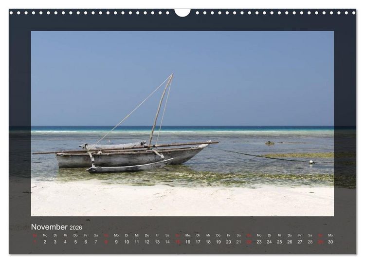 Produktbild: Sansibar (Wandkalender 2026 DIN A3 quer), CALVENDO Monatskalender