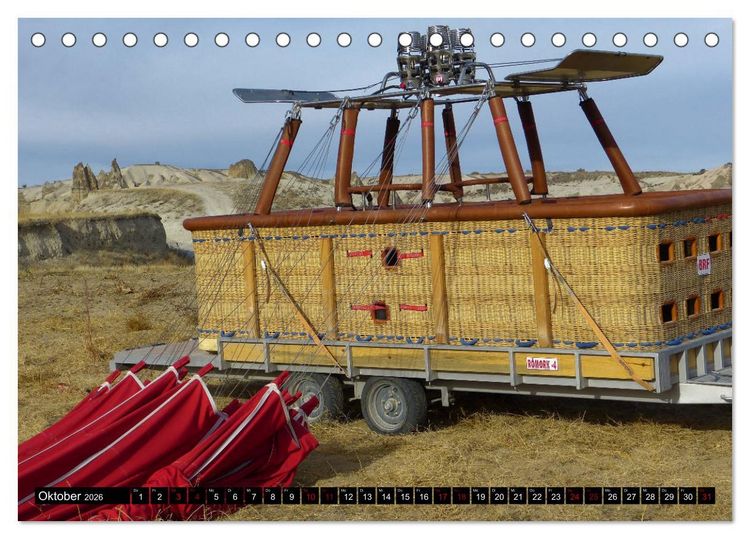 Produktbild: Ballonfahrt - Faszination und Abenteuer (Tischkalender 2026 DIN A5 quer), CALVENDO Monatskalender