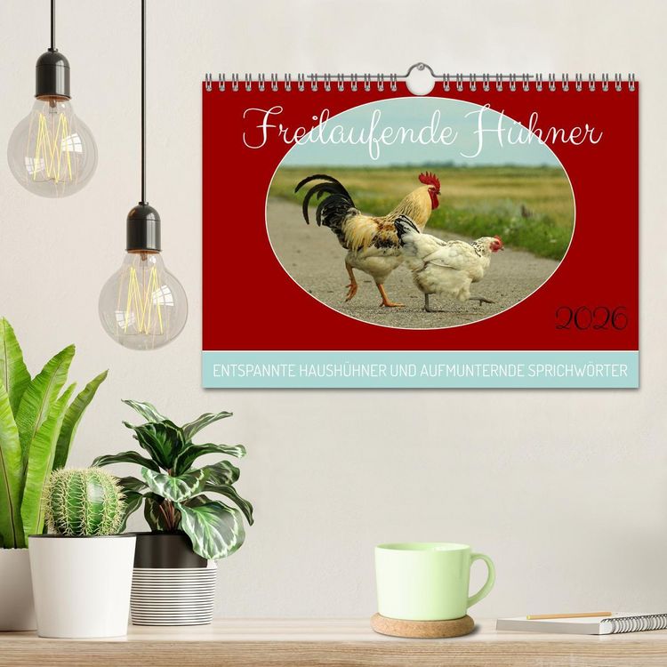 Produktbild: Freilaufende H&uuml;hner (Wandkalender 2026 DIN A4 quer), CALVENDO Monatskalender