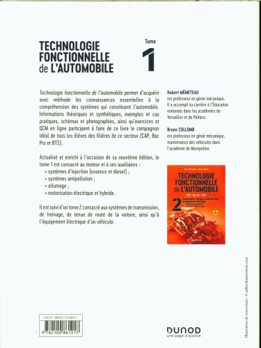 Produktbild: Technologie fonctionnelle de l'automobile : CAP, bac pro