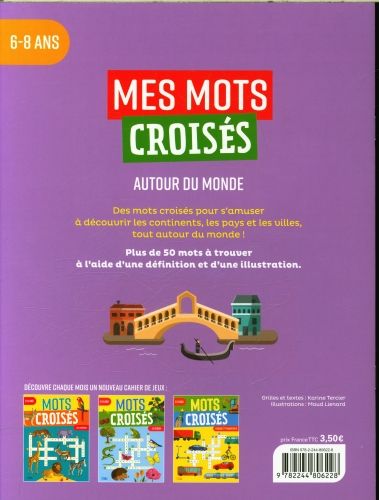 Produktbild: Autour du monde : mots crois&eacute;s : 6-8 ans
