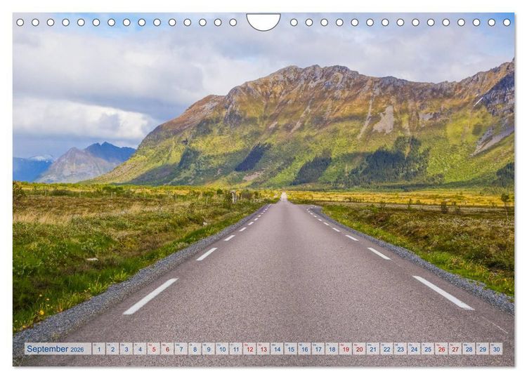 Produktbild: Die Lofoten - Eine Bilder-Reise (Wandkalender 2026 DIN A4 quer), CALVENDO Monatskalender