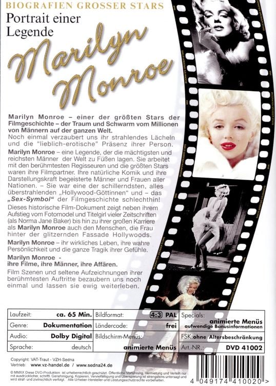 Produktbild: Marilyn Monroe - Portrait einer Legende