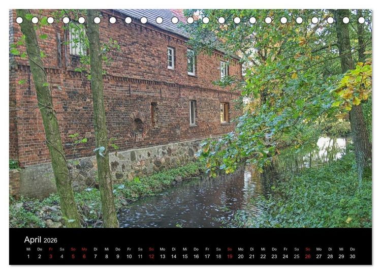 Produktbild: Wasserm&uuml;hlen an der Dahme (Tischkalender 2026 DIN A5 quer), CALVENDO Monatskalender