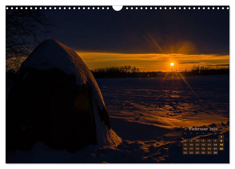 Produktbild: Manitoba 2026 Wenn die Sonne schlafen geht (Wandkalender 2026 DIN A3 quer), CALVENDO Monatskalender