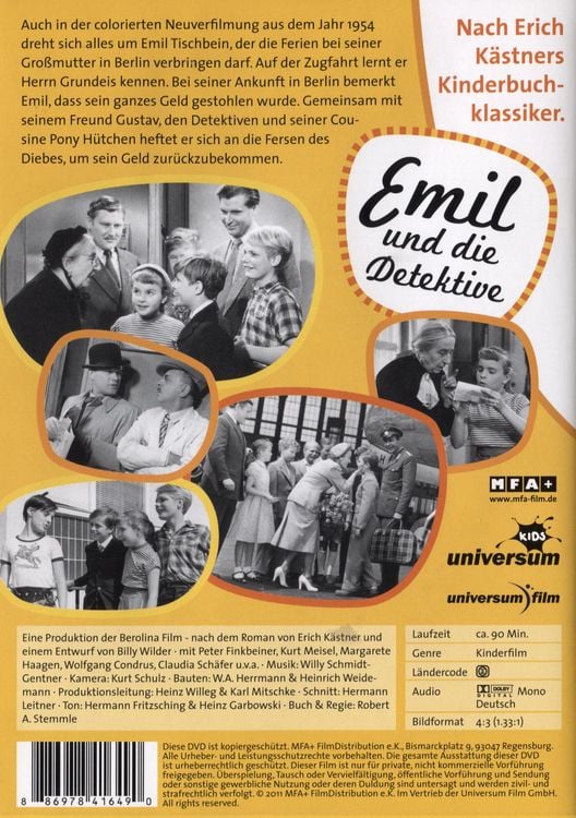 Produktbild: Emil und die Detektive (1954)