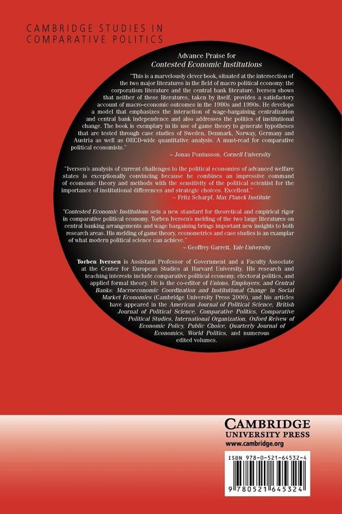 Produktbild: Contested Economic Institutions